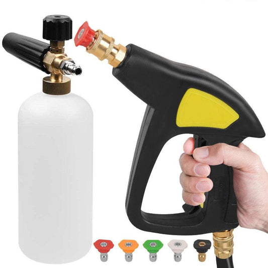 High Pressure Washer PA Foam Pot 1/4" Quick Connect Soap Foamer Cannon Generator Car Wash Cleaning Bottle Power Washer Tool - Empire P.E
