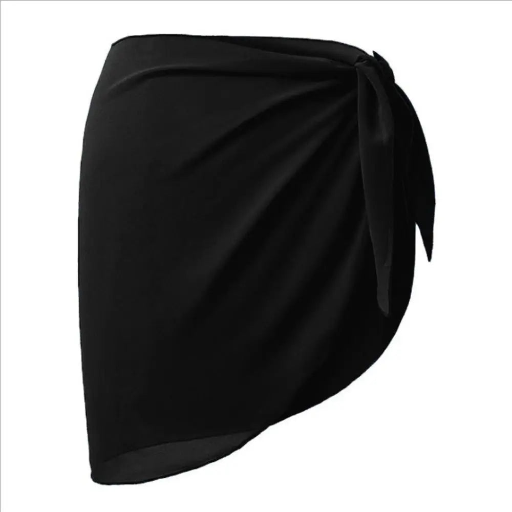 Women's Summer Beach Sarong Coverup Bikini Wrap Sheer Short Skirt