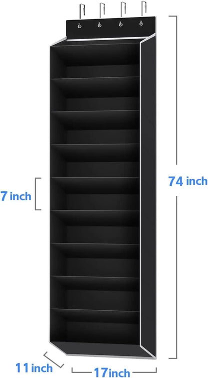 10 Tiers Large Over the Door Shoe Organizer Hanging Shoe Rack