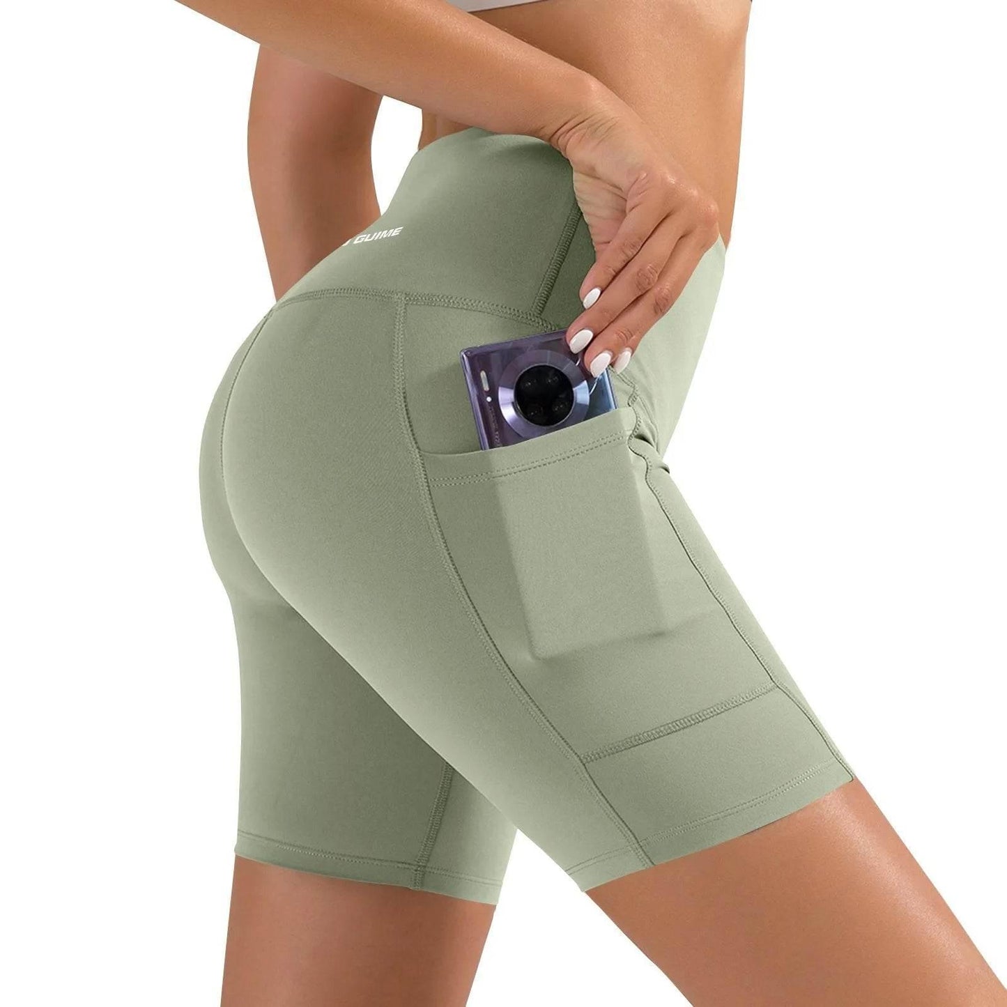 Women Sports Short Yoga Shorts High Waist Breathable Soft Fitness Tight Women Yoga Legging Shorts Cycling Athletic Gym Shorts - Empire P.E