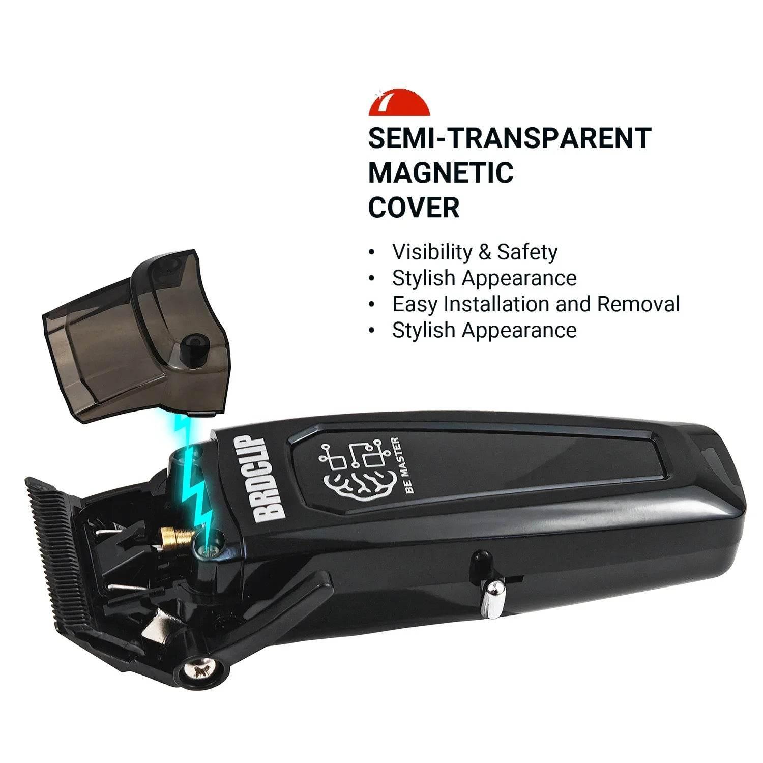 New Professional BRDCLIP BRD106 078 Hair Clipper 7500RPM 7200RPM Hair Salon Trimmer DLC Blade with Charging Base Barber for Men - Empire P.E