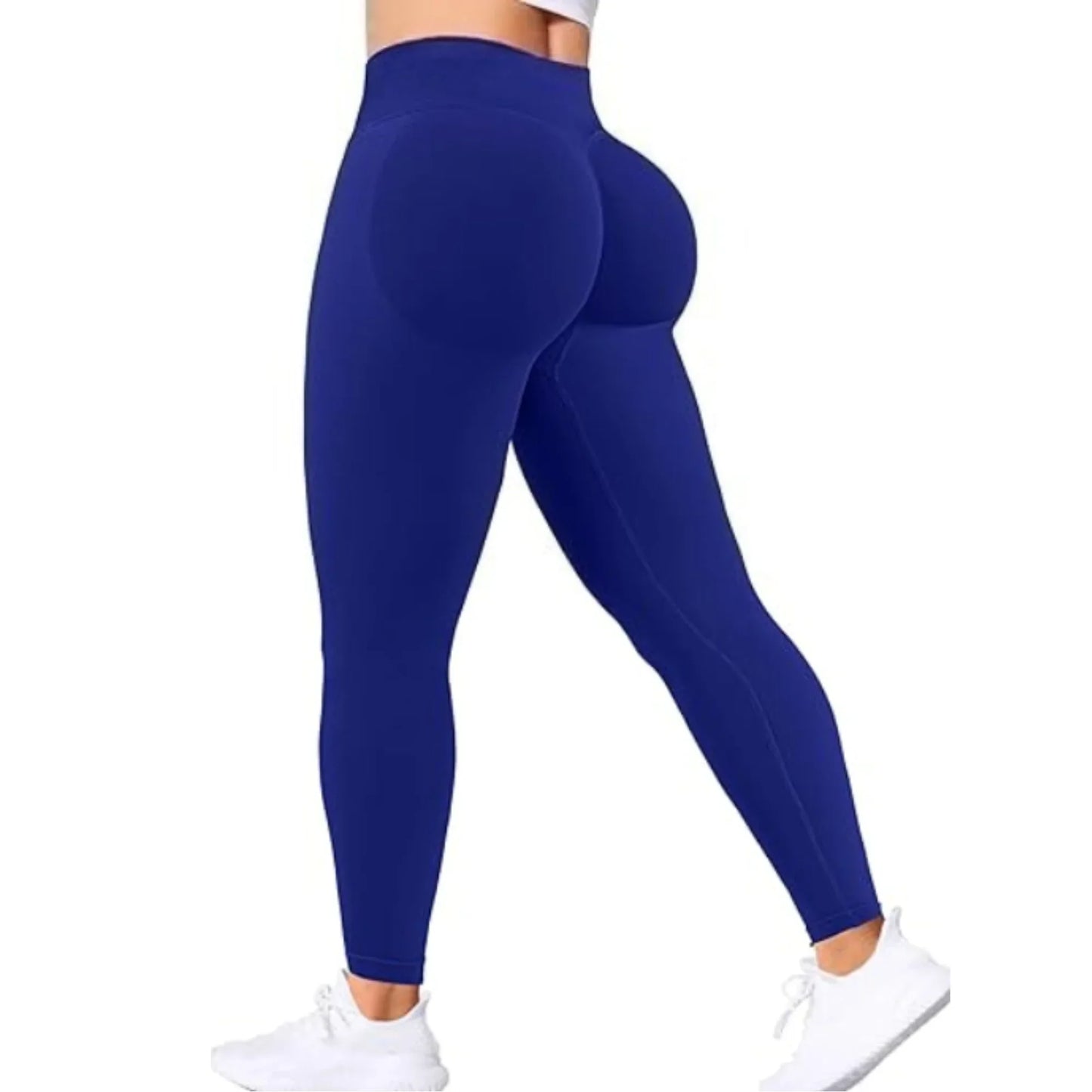 Seamless Women Solid Waist Yoga Pants - Empire P.E