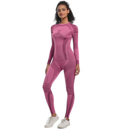 2Pc Women Skiwear Yoga Set