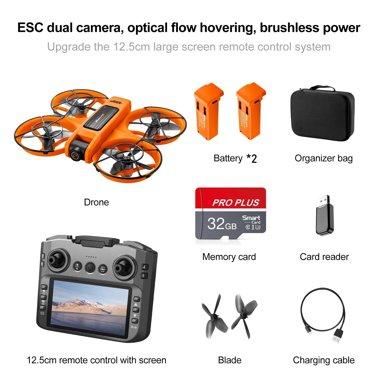 Drone with Camera 4K HD Video 180° Adjustable Lens - Empire P.E
