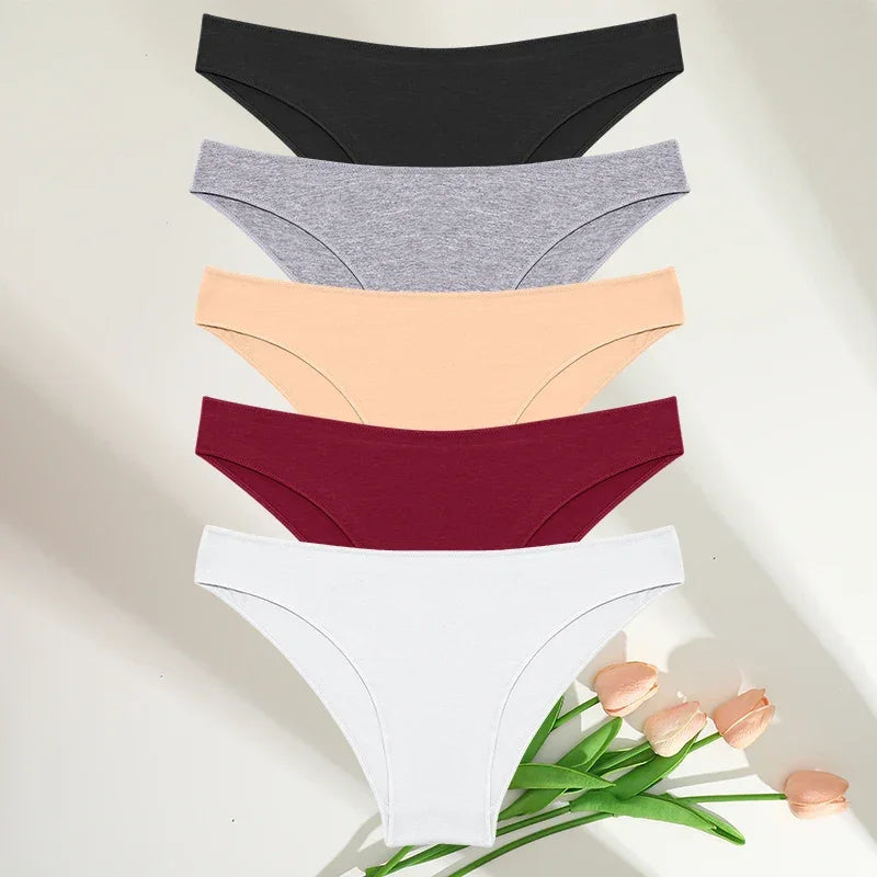 5PCS/Set M-XXL Panties Women Cotton Lingerie - Empire P.E