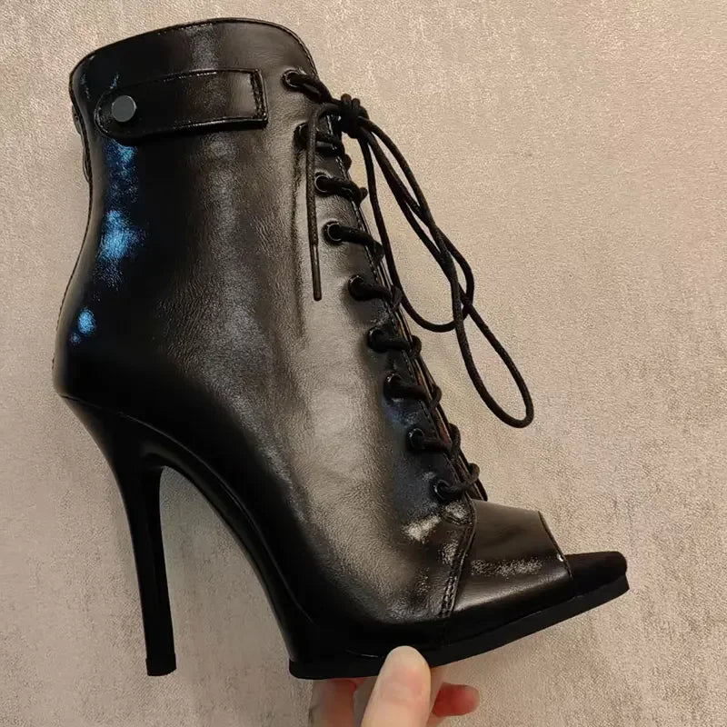Comfort Lace-up Ankle Boots Woman Shoes - Empire P.E