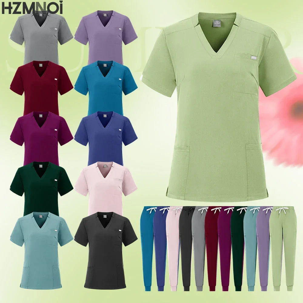 Multicolor Women Pet Shop Doctor Scrub Set