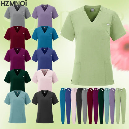 Multicolor Women Pet Shop Doctor Scrub Set