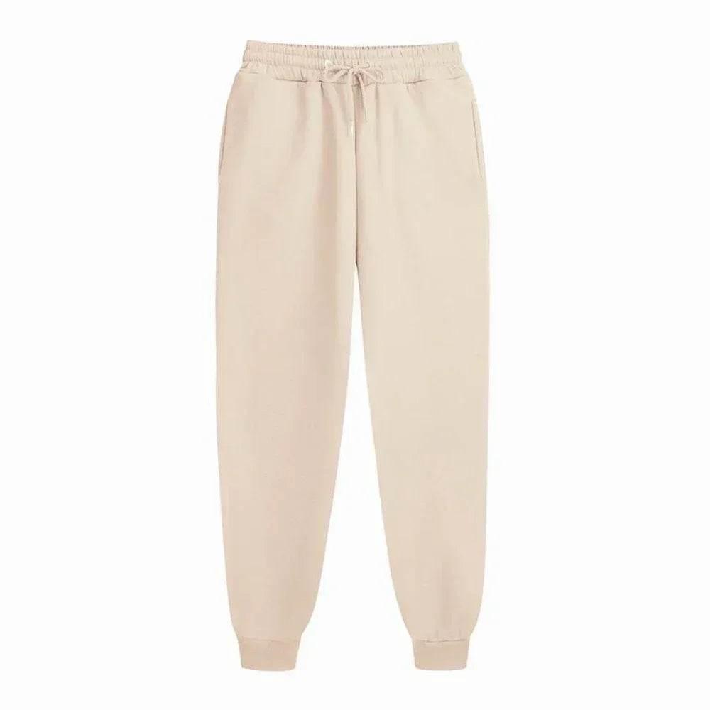 Men's Casual Sweatpants Fleece Sports Pants Unisex Fashion Solid Loose Trousers Streetwear Autumn Winter Jogging Fitness Pants - Empire P.E