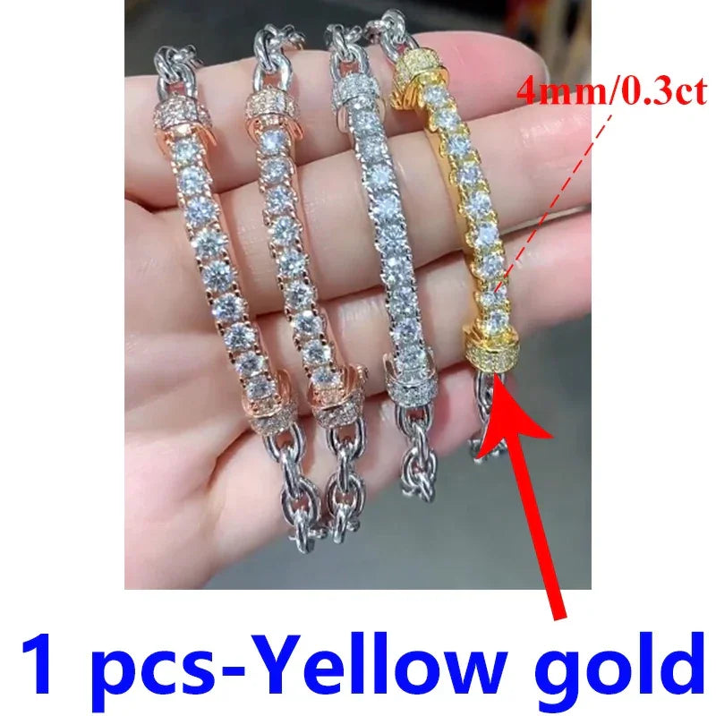 Luxury Women's Moissanite Bracelet s925 For Women D Color - Empire P.E