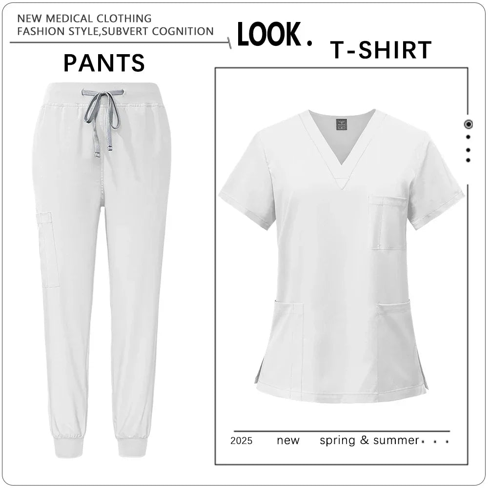 Clinic Workwear Unisex Medical Nurse Scrub Set