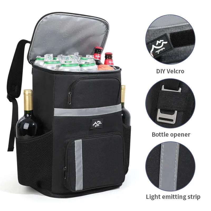 Outdoor Cooler Picnic Thermal Backpacks Insulated Bag Beach Sports Hiking Backpack Camping Lunch Travel Fridge Pouch Picnic Bag - Empire P.E