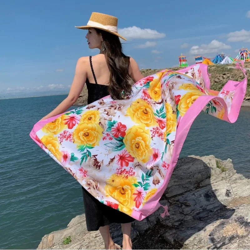 Women Bikini Large Sarong Wrap Scarf Brazilian Swimsuit Bathing Cover-ups