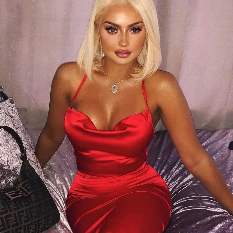 Long Midi Dress Backless Elegant Outfit - Empire P.E