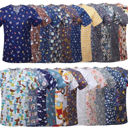 S-XXL 100%Cotton Scrubs Uniforms - Empire P.E