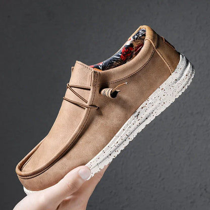 Spring Autumn Men Light Leather Casual Shoes