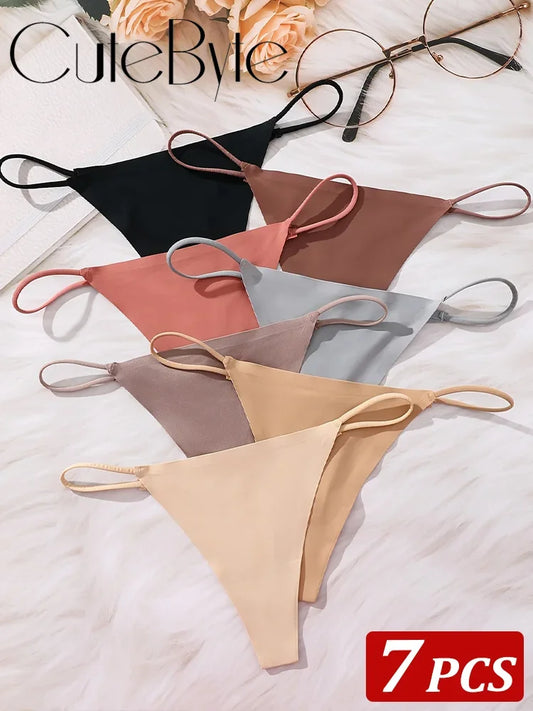7Pcs/Set Women Seamless Thongs - Empire P.E