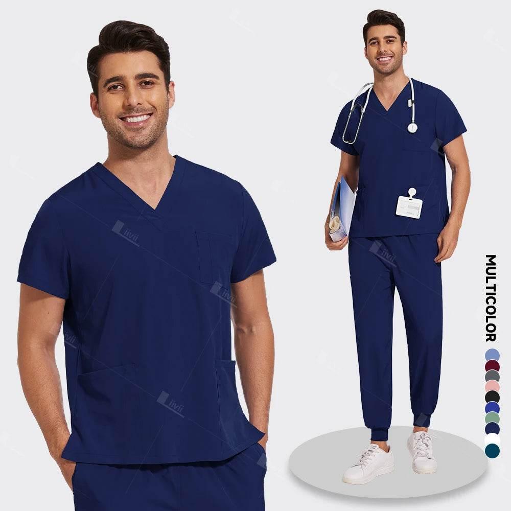 New Lightweight Anti-wrinkle Men Scrub Set - Empire P.E