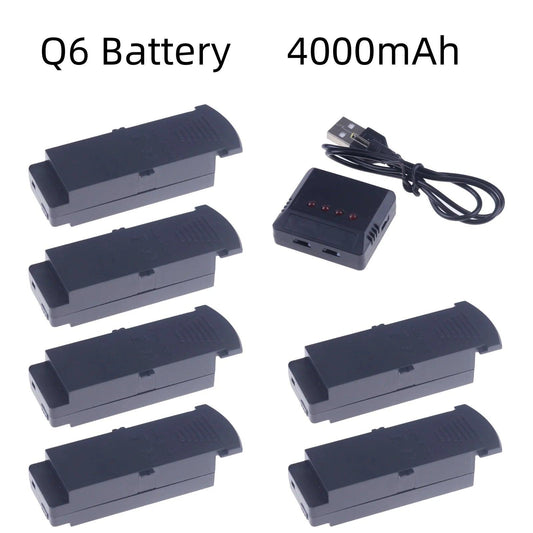 Q6 S6 G6 T6 K5 Battery 3.7V 4000mAh for G6 S6 8K RC Quadcopter Spare Parts For G6 Pro Rechargeable Lipo Battery - Empire P.E