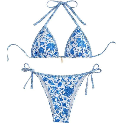 2026 New Halter String Triangle Two Piece Bikini