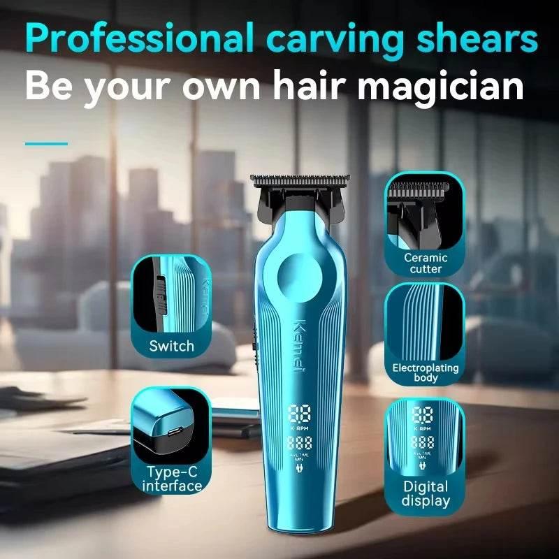 Kemei KM-1858 9000RPM 10W Hair Clipper,KM-264 Rechargeable Electric Trimmer,Original KM-T95 Shaver For Men Barber Clippers Kit - Empire P.E