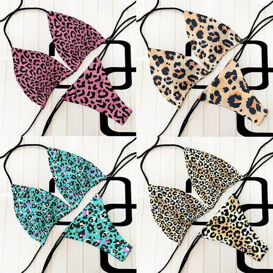 Fashion sexy bikini suit women's two-piece swimsuit leopard print summer ladies beachwear push-up swimsuit women's clothing - Empire P.E