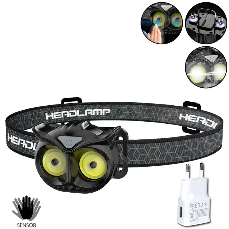 Owl Headlamp Waterproof USB Rechargeable - Empire P.E