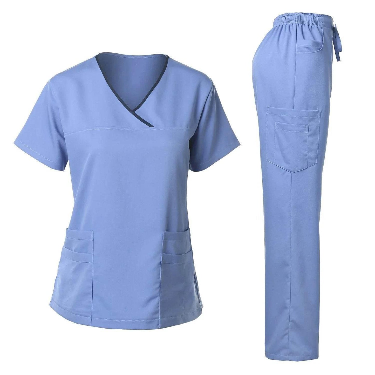 Anti Wrinkle Washable Soft Fabric Nurse Scrubs Hospital Uniform Medical Scrubs Jogger Scrubs Sets Medical Clothing for Women - Empire P.E