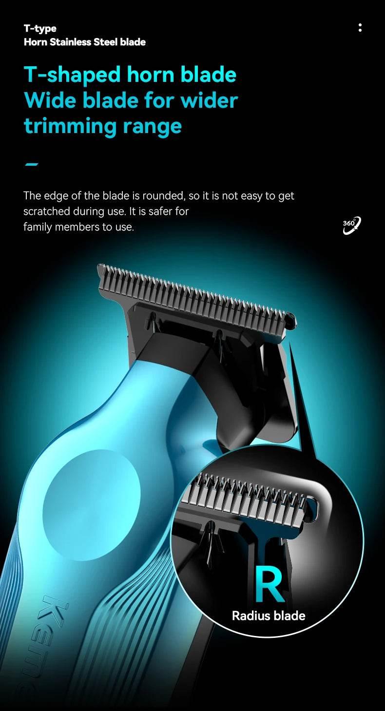 Kemei KM-1858 9000RPM 10W Hair Clipper,KM-264 Rechargeable Electric Trimmer,Original KM-T95 Shaver For Men Barber Clippers Kit - Empire P.E