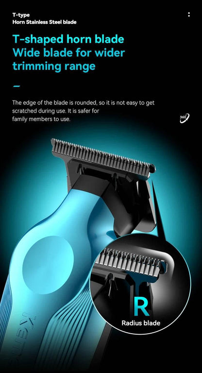Kemei KM-1858 9000RPM 10W Hair Clipper,KM-264 Rechargeable Electric Trimmer,Original KM-T95 Shaver For Men Barber Clippers Kit - Empire P.E