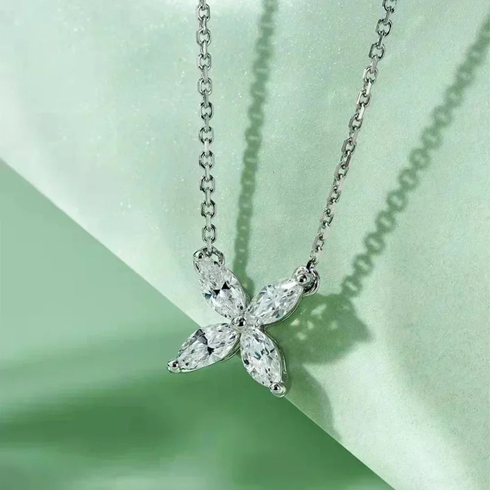 3.6CT Butterfly Moissanite Jewelry Set for Women S925 Sterling Silver - Empire P.E