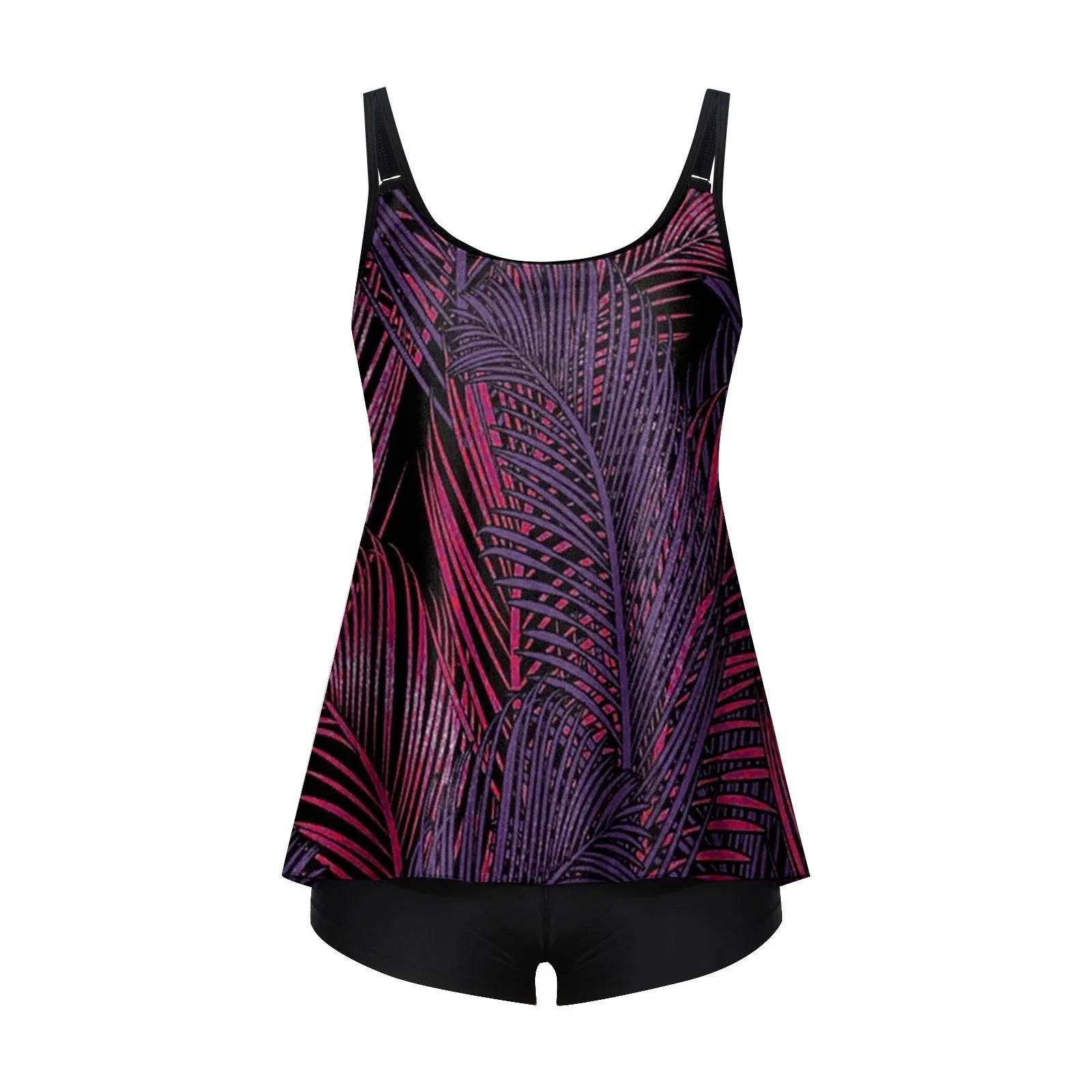 2024 Personality Popular Women's Swimsuit Sexy Printed Vest Shorts Swimsuit Two-Piece Set Soft And Comfortable Swimwear - Empire P.E