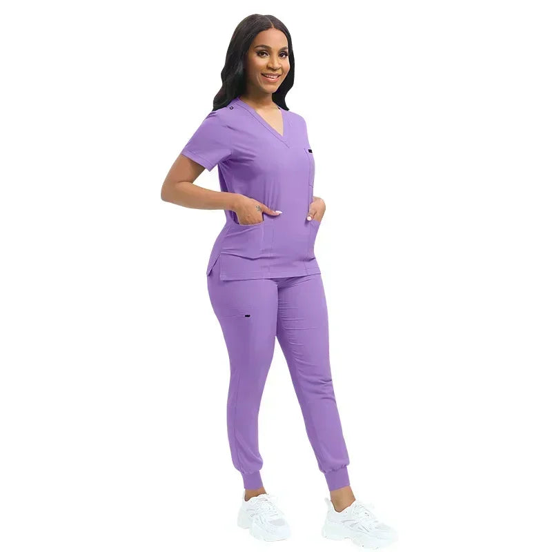 Multicolor Unisex Short Sleeved Scrubs Sets - Empire P.E