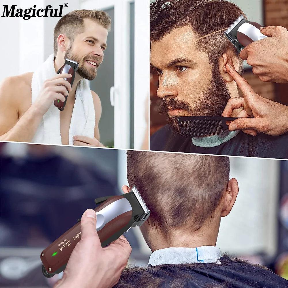 Magicful Professional Hair Clipper Lithium Battery USB Chargeable - Empire P.E