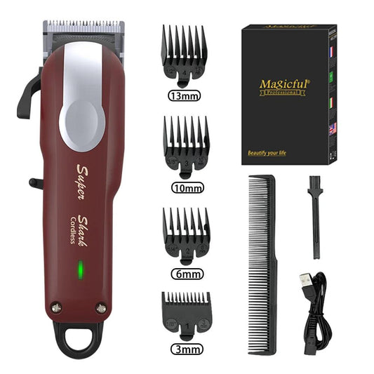 Magicful Professional Hair Clipper Lithium Battery USB Chargeable - Empire P.E