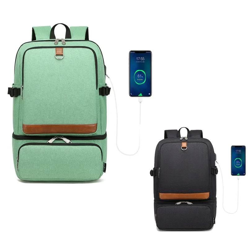 Laptop Backpack Compartment USB Waterproof Backpacks - Empire P.E