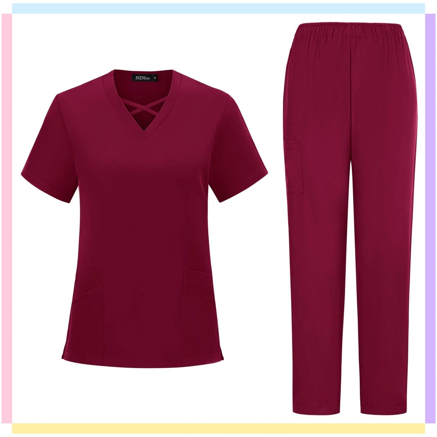 Hot Sale Anti Wrinkle Washable Soft Nurse Scrubs Hospital Medical Scrubs Women Nursing Top Jogger Scrubs Uniforms Sets Work Wear - Empire P.E