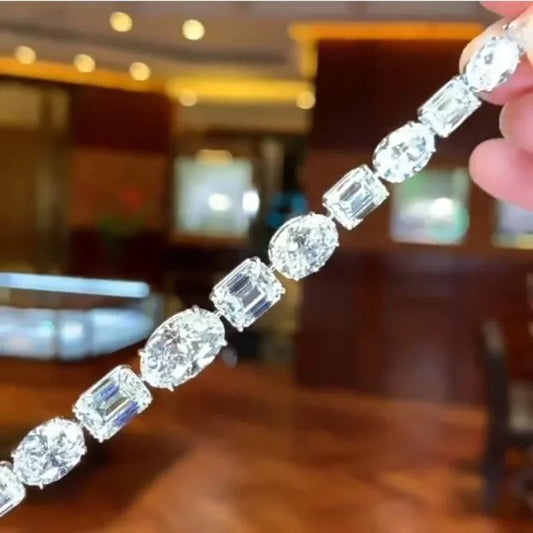 Lab Diamond Bangle Bracelet - Empire P.E
