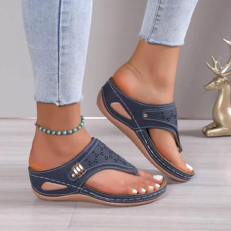 Woman Leather Non-Slip Soft Platform Shoes - Empire P.E