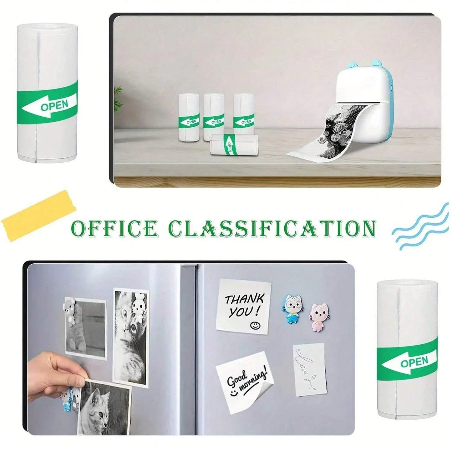 Rolls Of Self-Adhesive Paper Portable Thermal For Printer - Empire P.E