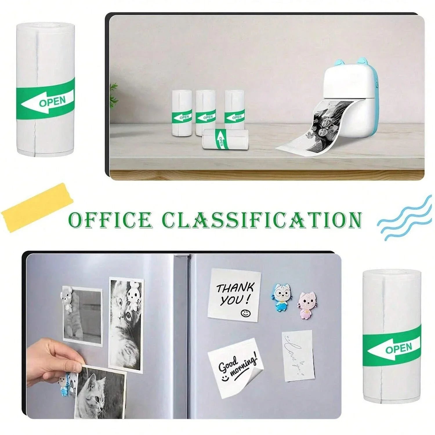Rolls Of Self-Adhesive Paper Portable Thermal For Printer - Empire P.E