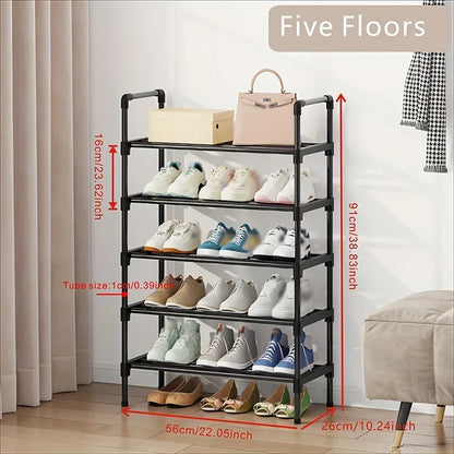 Multi-Tier Metal Shoe Rack Stackable Organizer