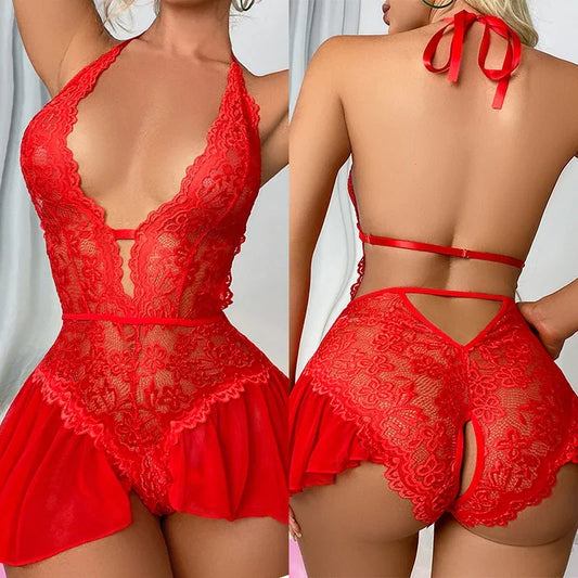 Erotic Underwear Open Crotch Nightgown - Empire P.E