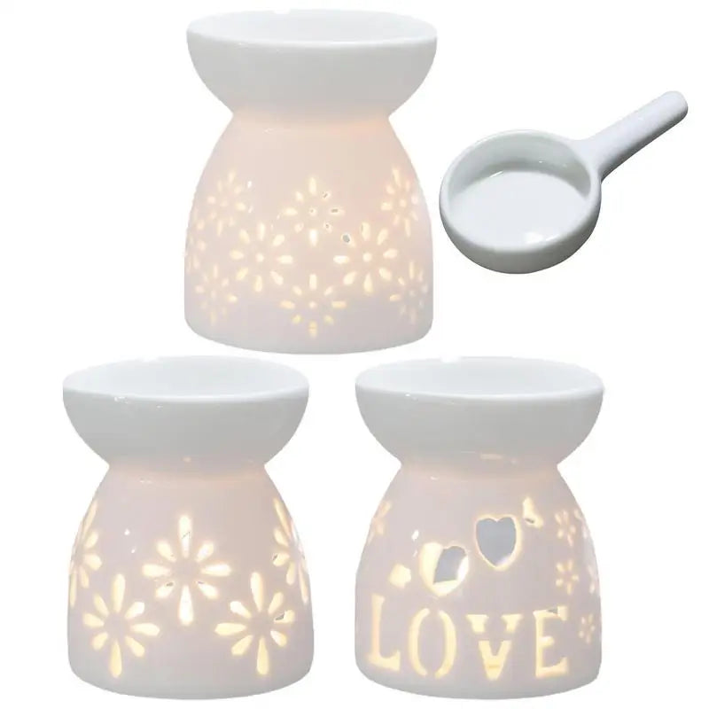 Wax Melt Essential Oil Burner Ceramic Candle Holder