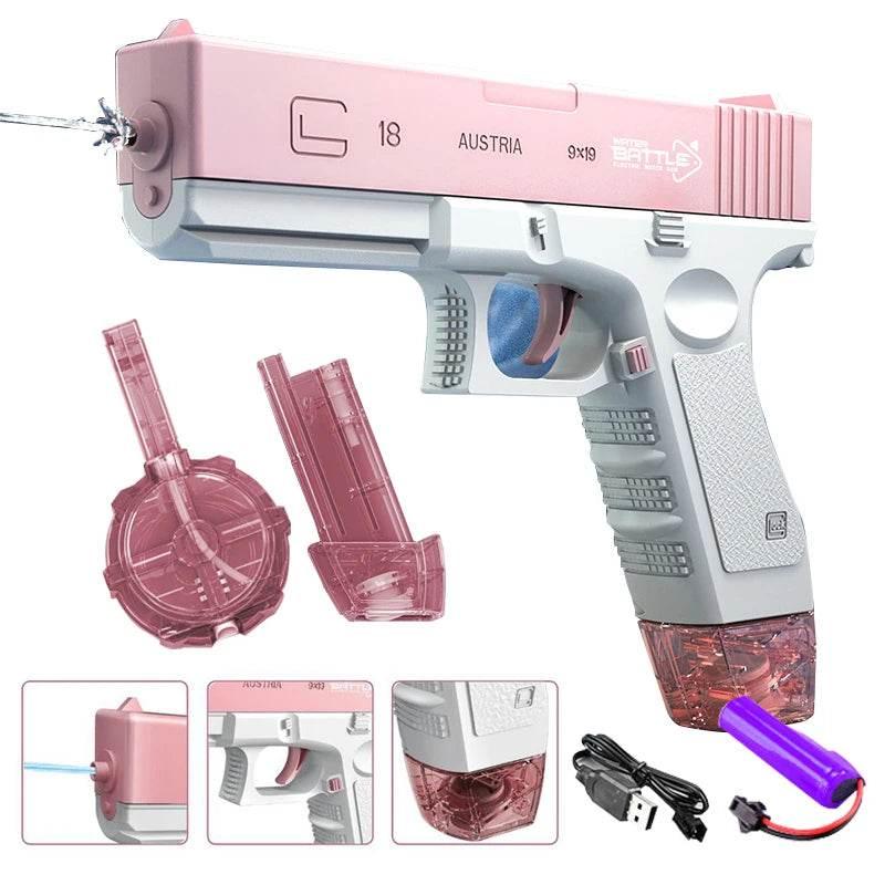 Electric Water Gun Toy Portable Automatic Electric Burst Water Gun Kids Outdoor Water Toys - Empire P.E