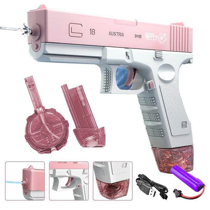 Electric Water Gun Toy Portable Automatic Electric Burst Water Gun Kids Outdoor Water Toys - Empire P.E