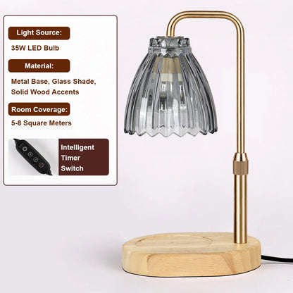Candle Warmer Lamp with Timer Dimmable Wax Warmer Lamp