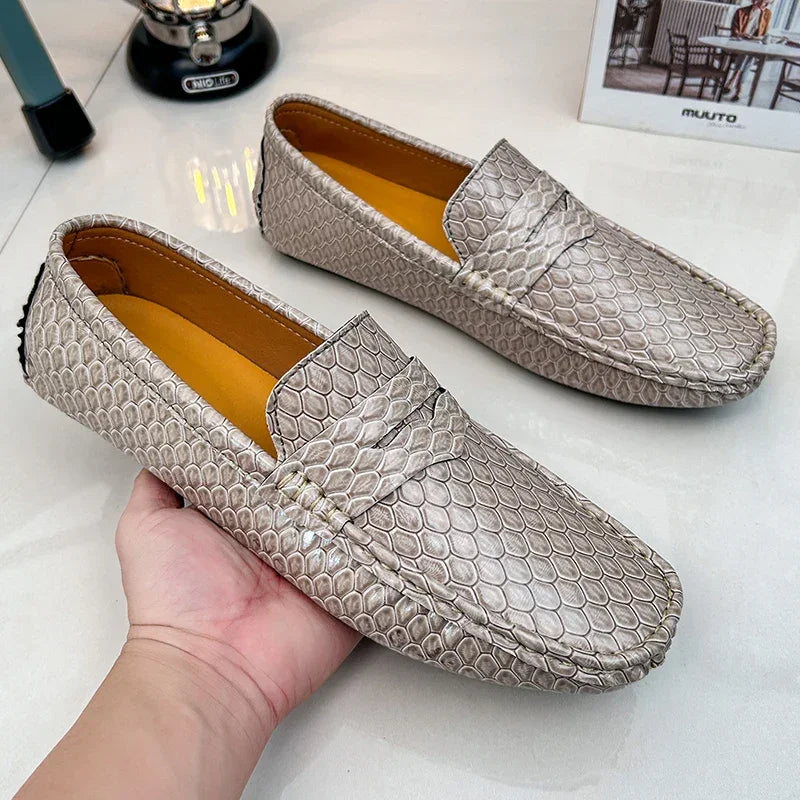 New Loafers Men Handmade Leather Dress Shoes - Empire P.E