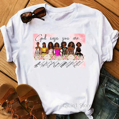 Black Girl Is Beautiful Magic T Shirt - Empire P.E
