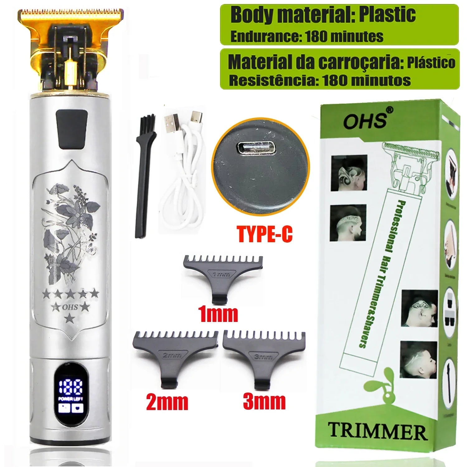 Vintage T9 Hair Clipper Beard Shaving Body Hair Trimmer Clippers - Empire P.E